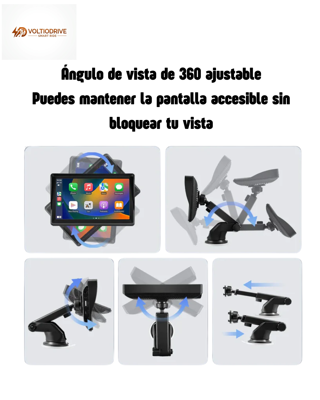 Pantalla CarPlay y Android Auto Inalámbrica 7" – Convierte tu Coche en Smart Car