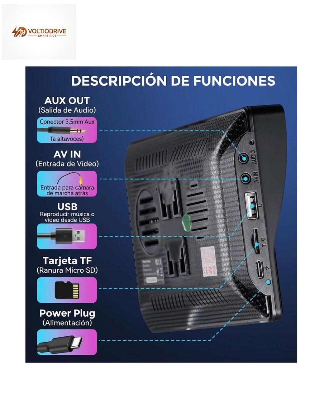 Pantalla CarPlay y Android Auto Inalámbrica 7" – Convierte tu Coche en Smart Car
