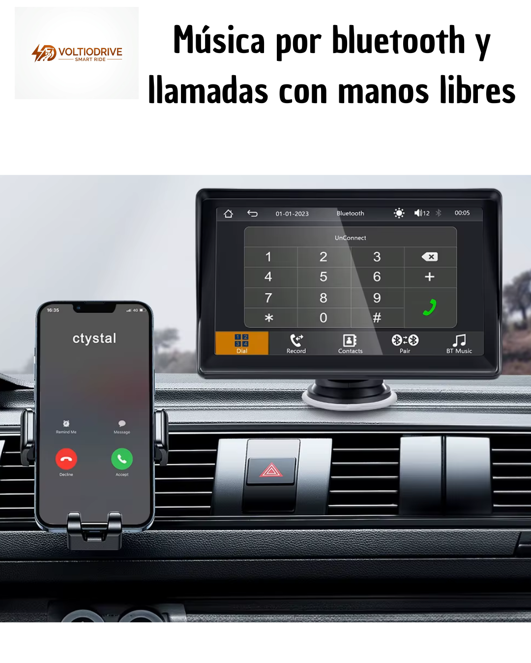 Pantalla CarPlay y Android Auto Inalámbrica 7" – Convierte tu Coche en Smart Car