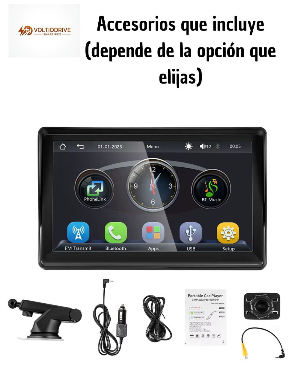 Pantalla CarPlay y Android Auto Inalámbrica 7" – Convierte tu Coche en Smart Car